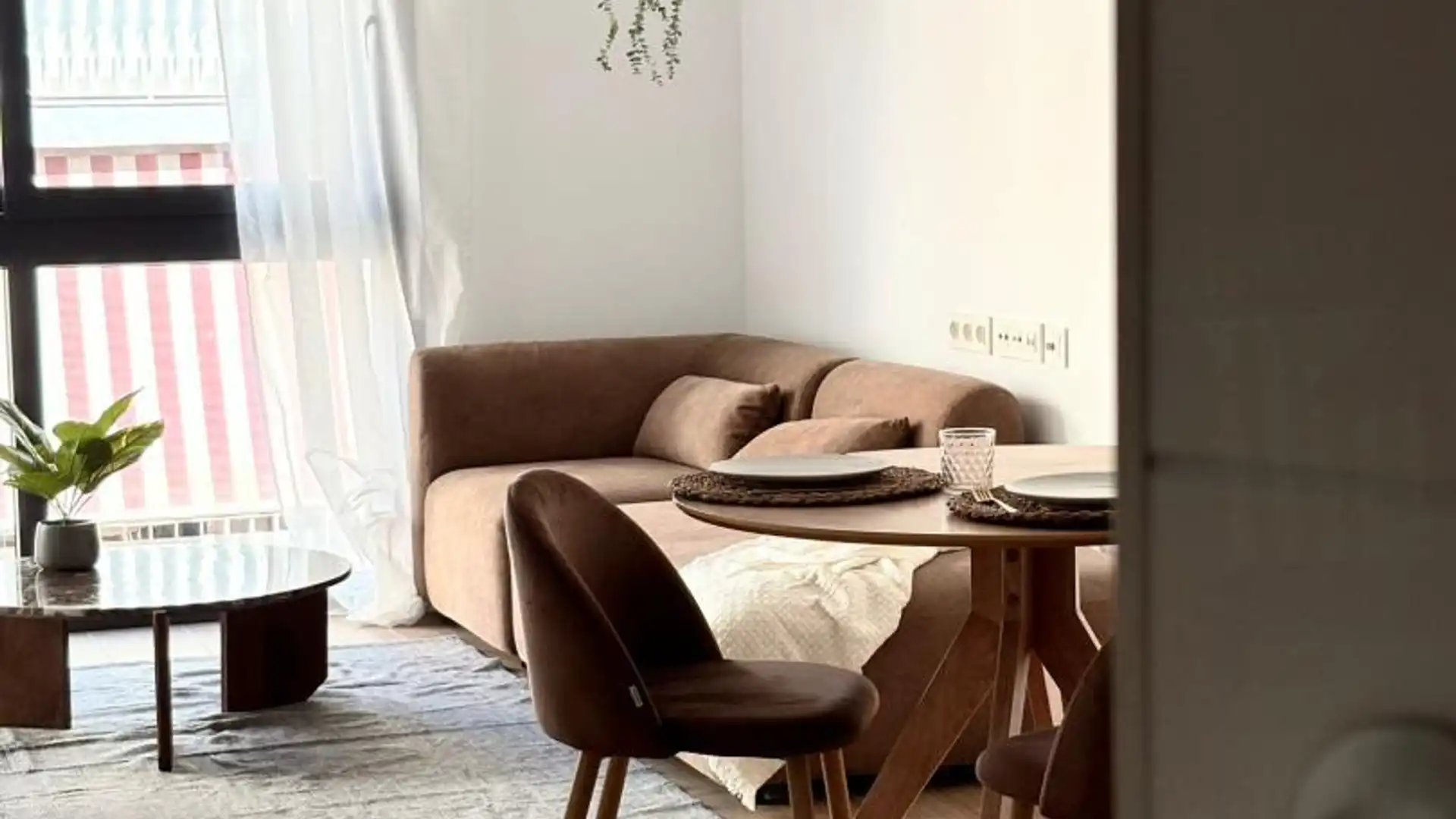 Living room of Flat for rent in Elda  with Terrace, Furnished and Balcony