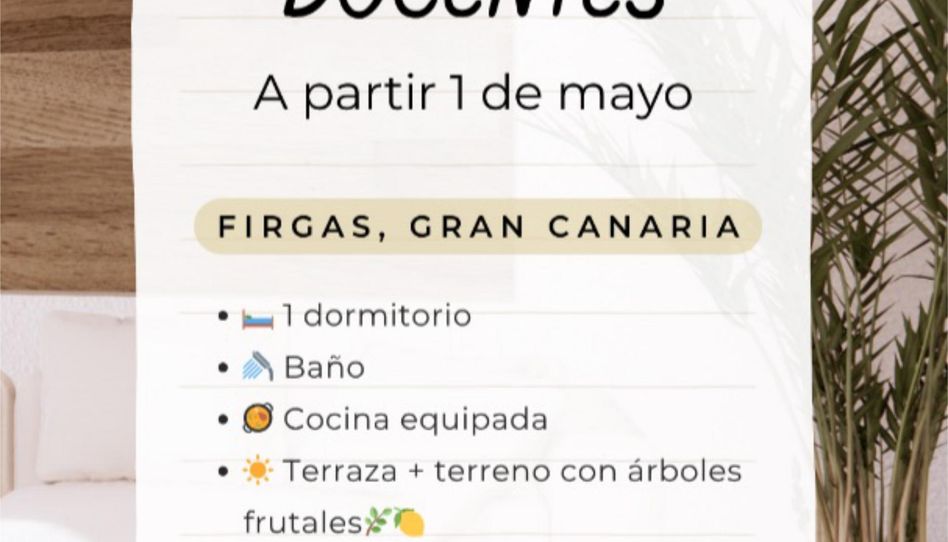 Foto 1 de Pis de lloguer a Camino de Los Barranquillos, 11, Firgas, Las Palmas