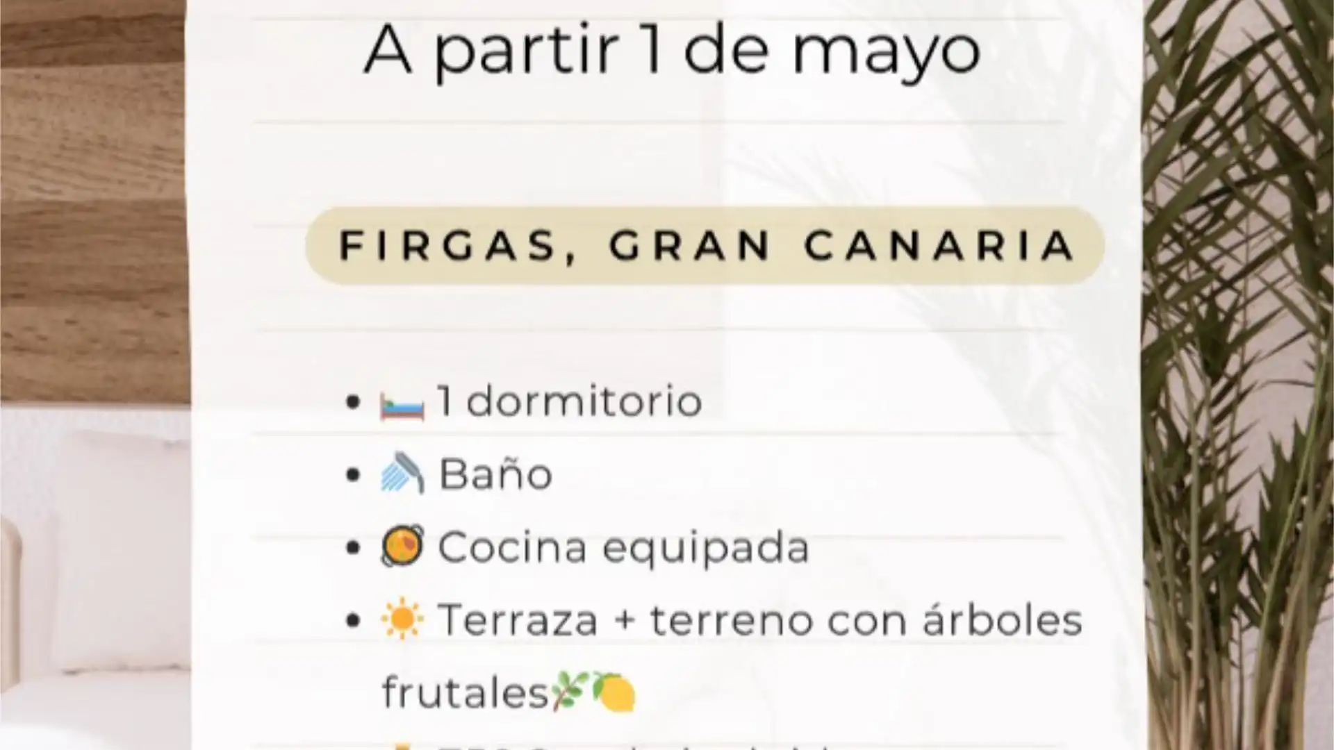 Piso de alquiler en Camino de los Barranquillos, 11, Firgas