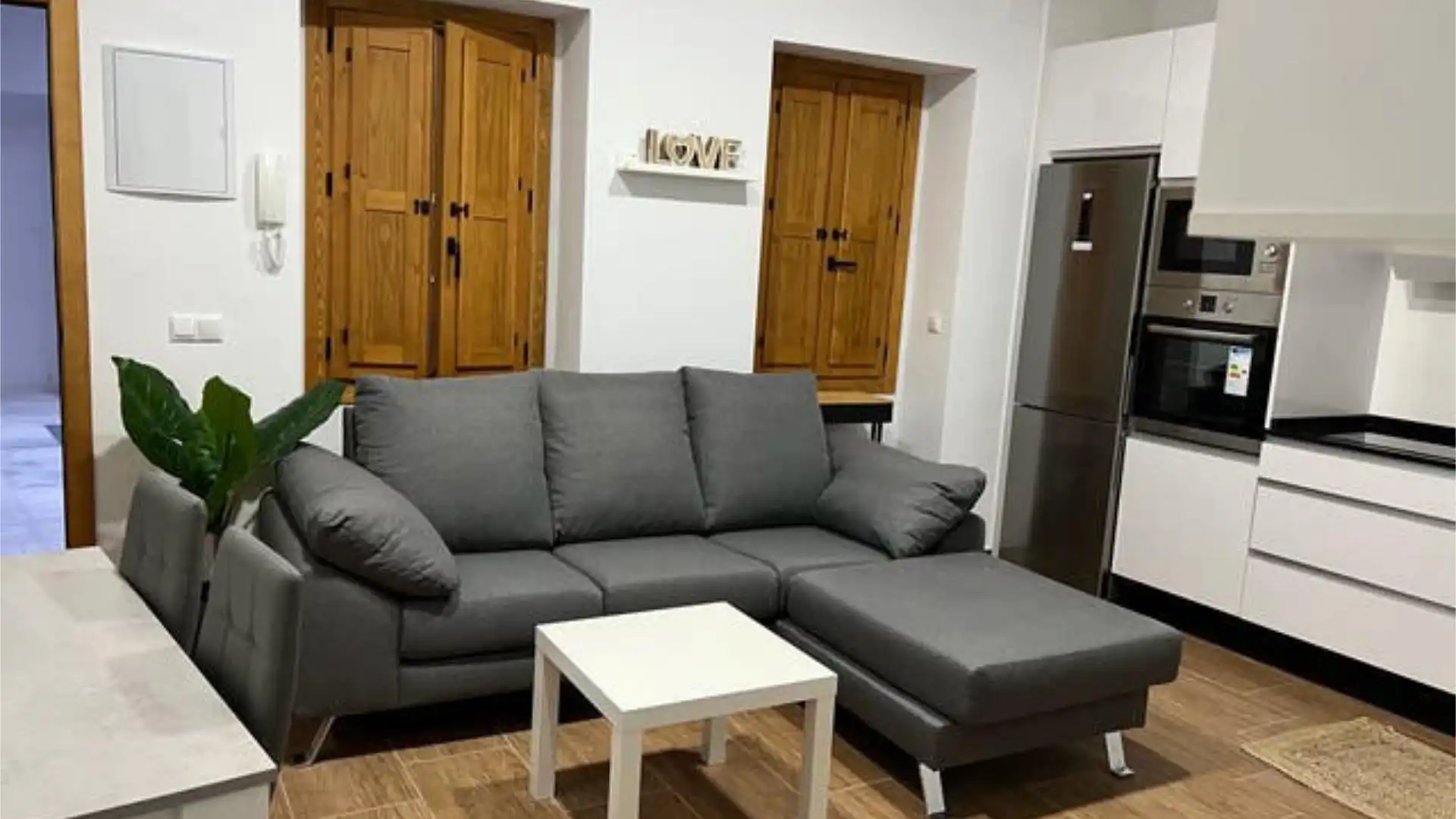 Sala de estar de Apartamento de alquiler en  Cádiz Capital con Terraza