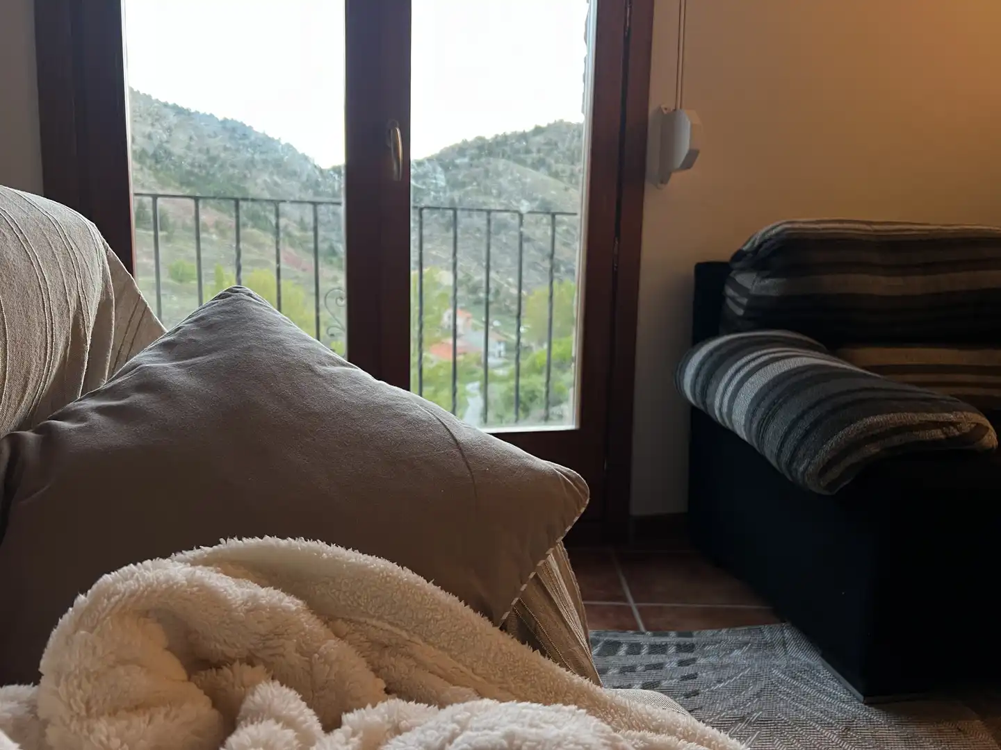 Wohnung zur Miete in Calle Cañizal, 9, Alcalá de la Selva Schlafzimmer von Wohnung zur Miete in Alcalá de la Selva mit Heizung, Möbliert und Balkon