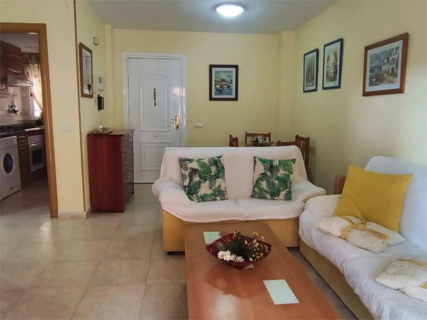 Sala de estar de Piso en venta en Oropesa del Mar / Orpesa con Aire acondicionado, Terraza y Piscina