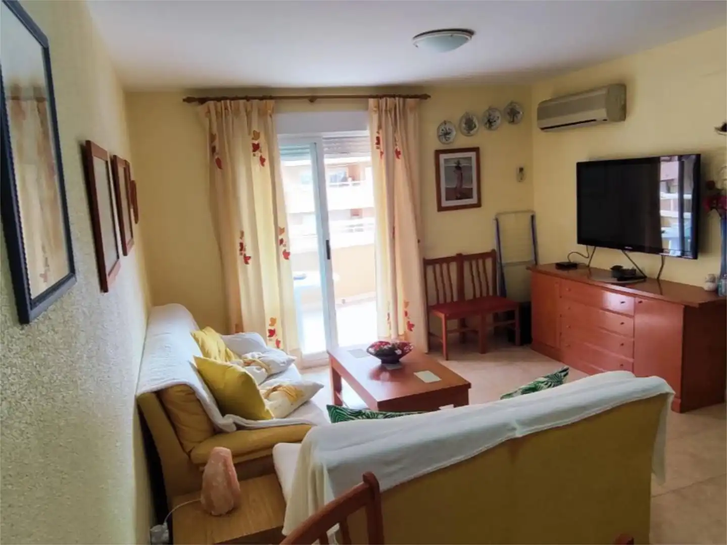 Sala de estar de Piso en venta en Oropesa del Mar / Orpesa con Aire acondicionado, Terraza y Piscina
