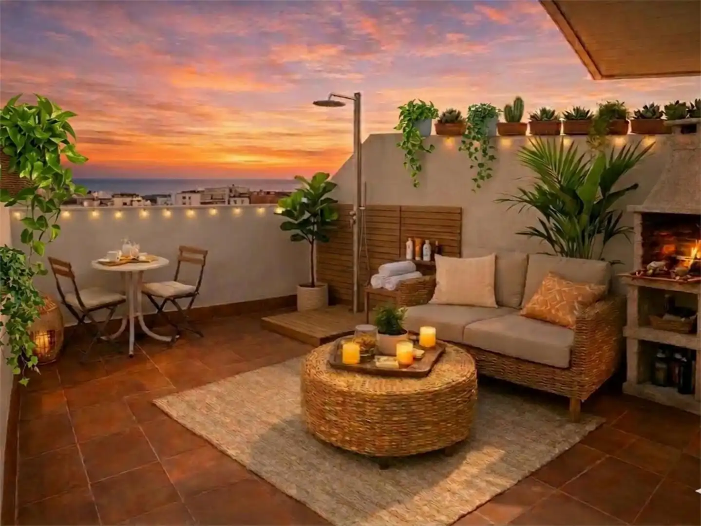 Terrasse von Wohnung zum Verkauf in Palafolls mit Klimaanlage, Terrasse und Balkon