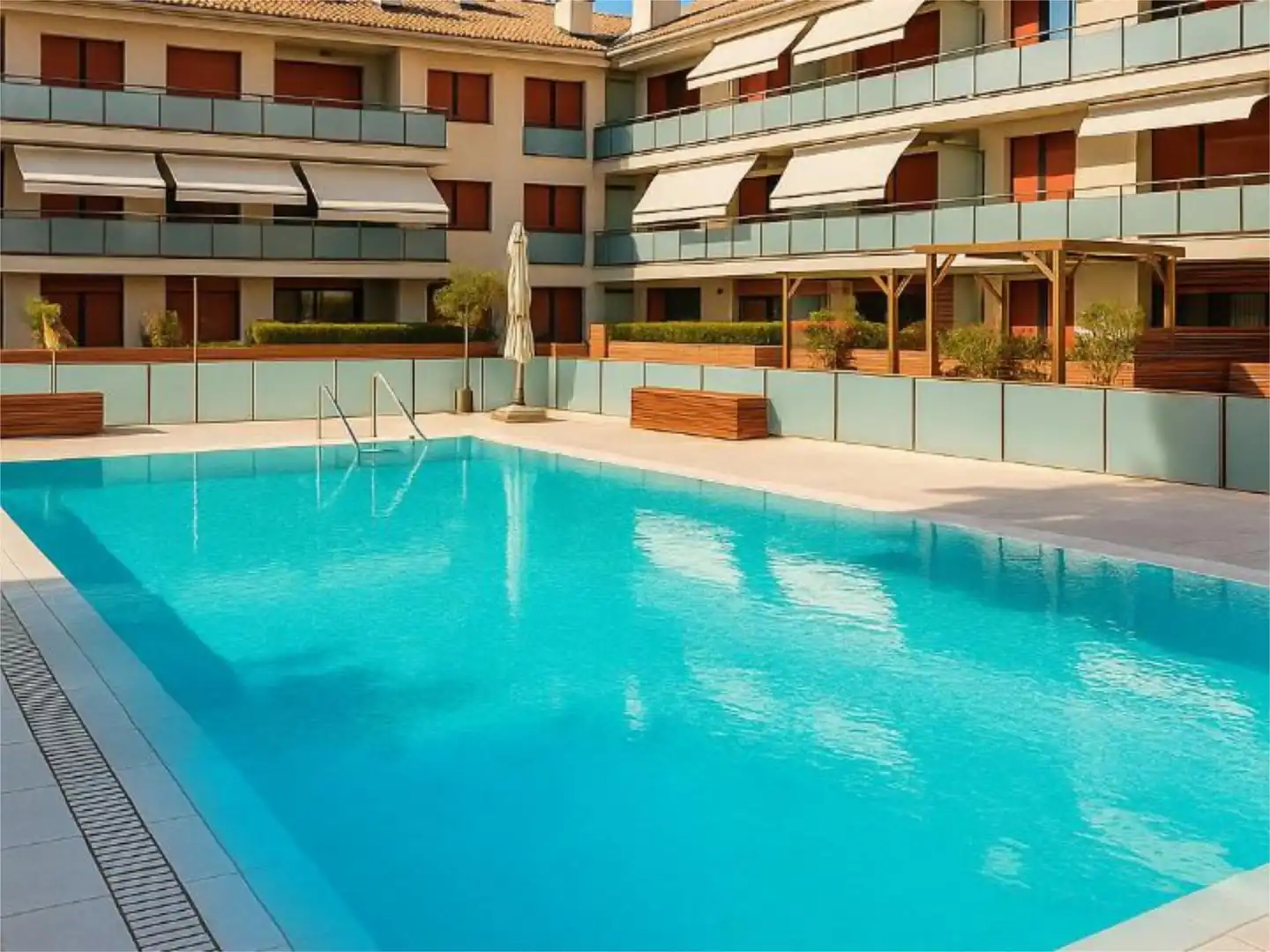 Swimming pool of Flat for sale in Calella  with Air Conditioner, Terrace and Swimming Pool