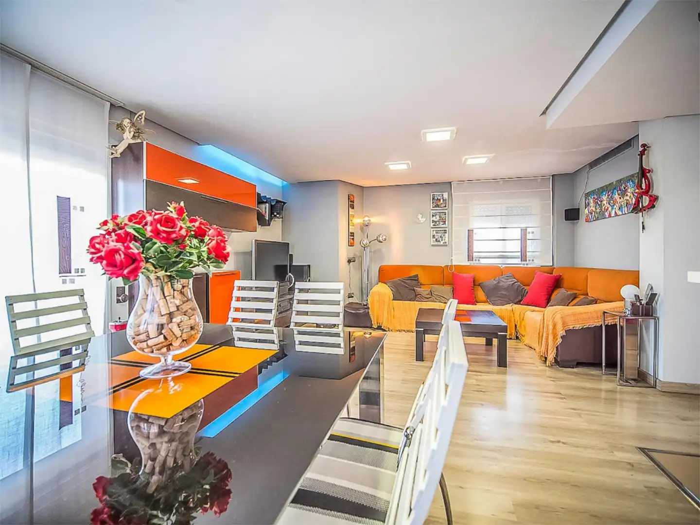 Houses for sale in Callejón Brazal, Churra Living room of Houses for sale in Murcia with Air Conditioner, Heating and Parquet flooring