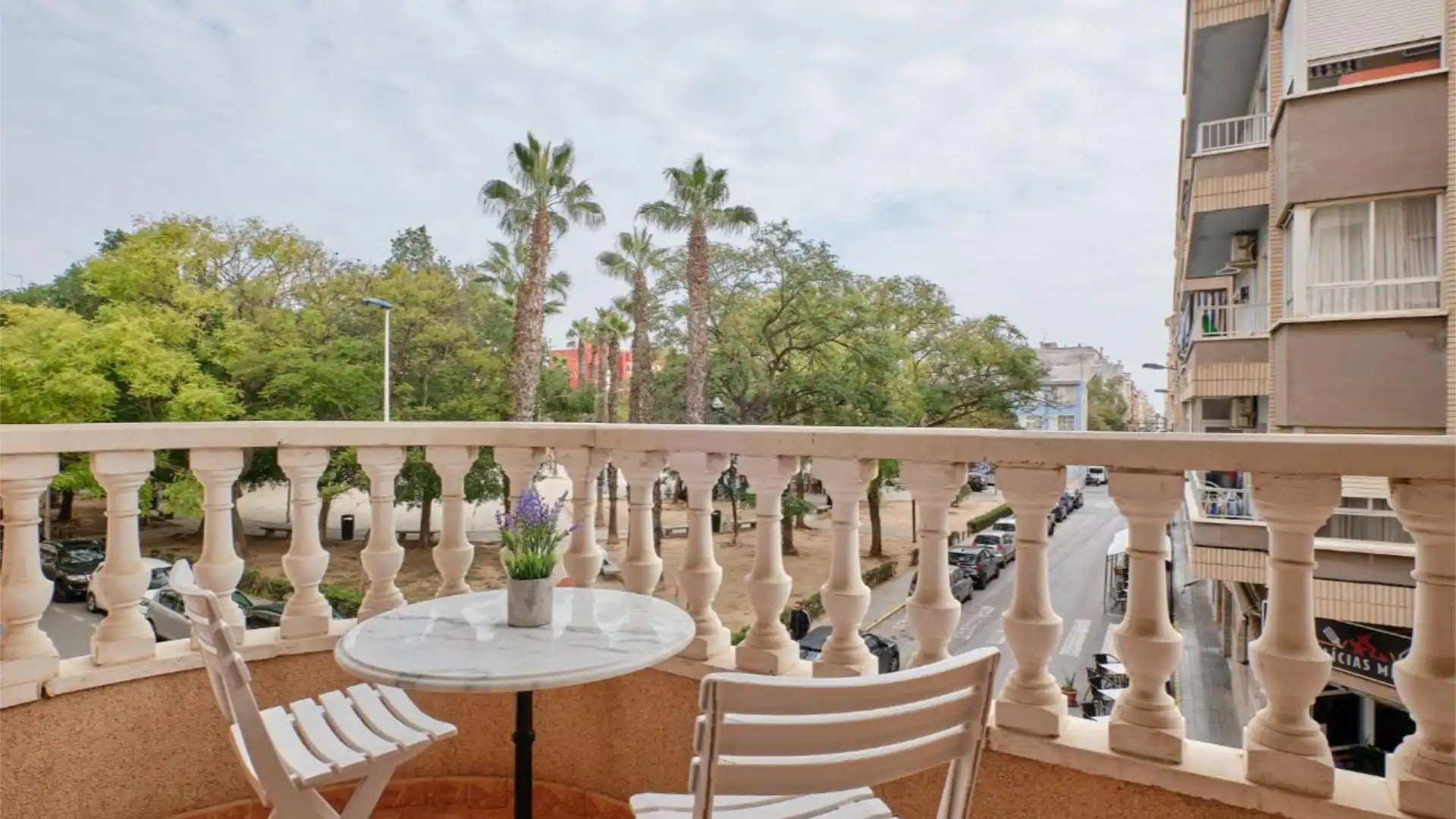 Terrace of Flat for sale in Torrevieja  with Air Conditioner, Swimming Pool and Balcony