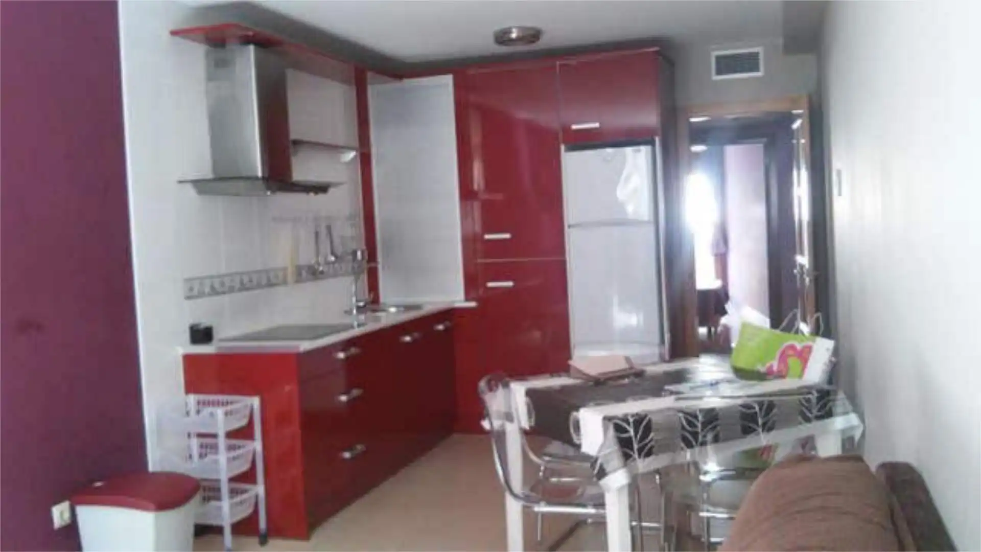 Cocina de Piso de alquiler en Boiro con Terraza y Amueblado