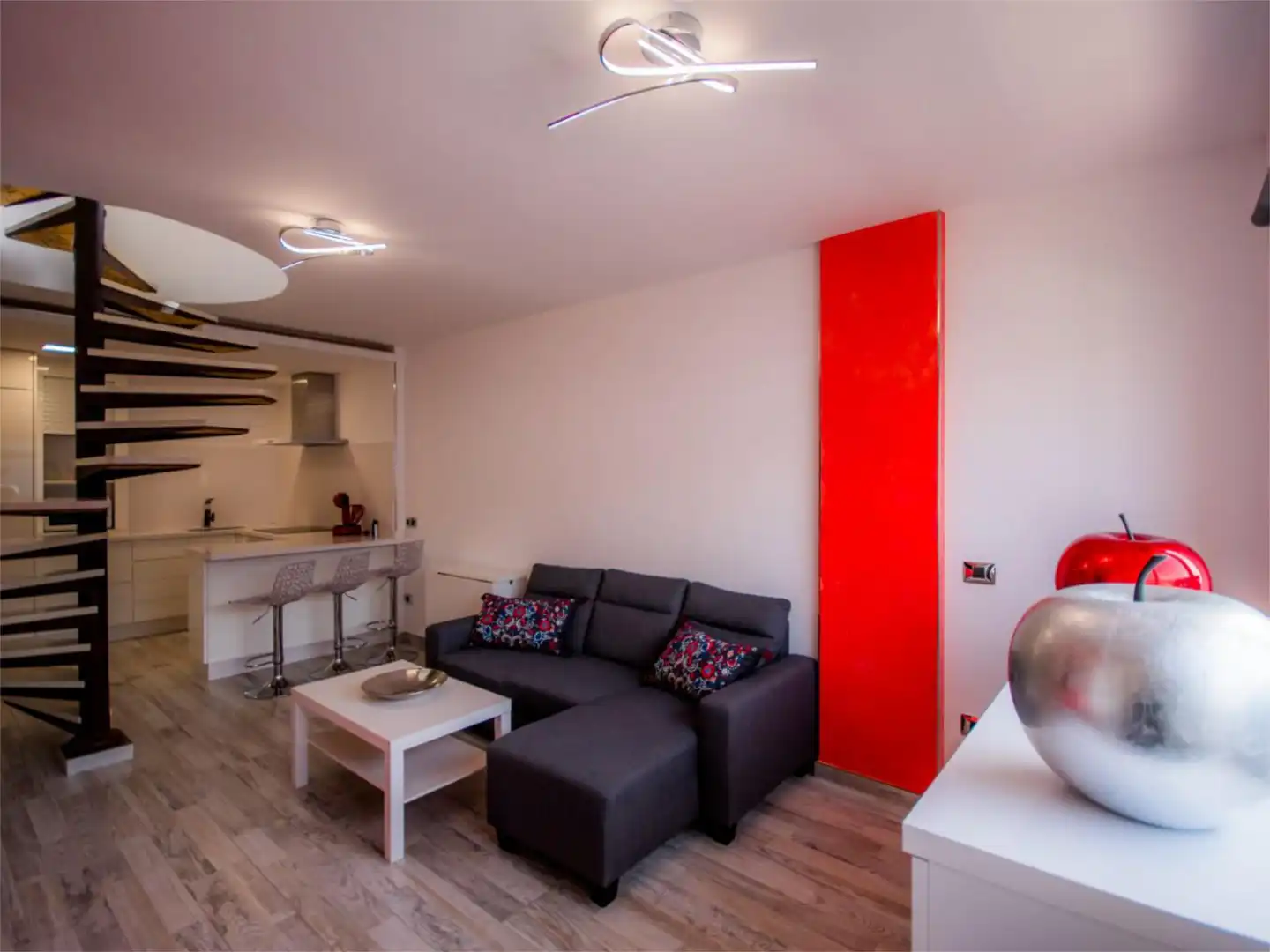 Sala de estar de Piso de alquiler en Güímar con Terraza, Piscina y Amueblado
