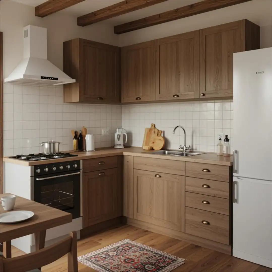 Küche von Wohnung zur Miete in Guía de Isora mit Möbliert, Ofen und Waschmaschine