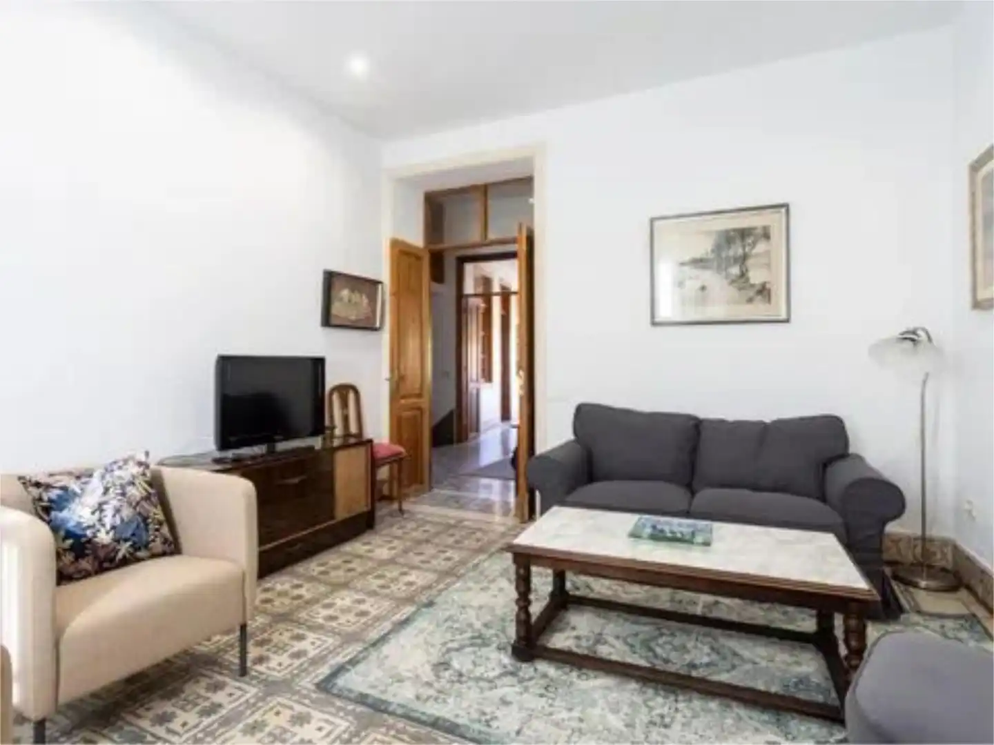 Sala de estar de Casa adosada de alquiler en San Cristóbal de la Laguna con Terraza, Amueblado y Balcón