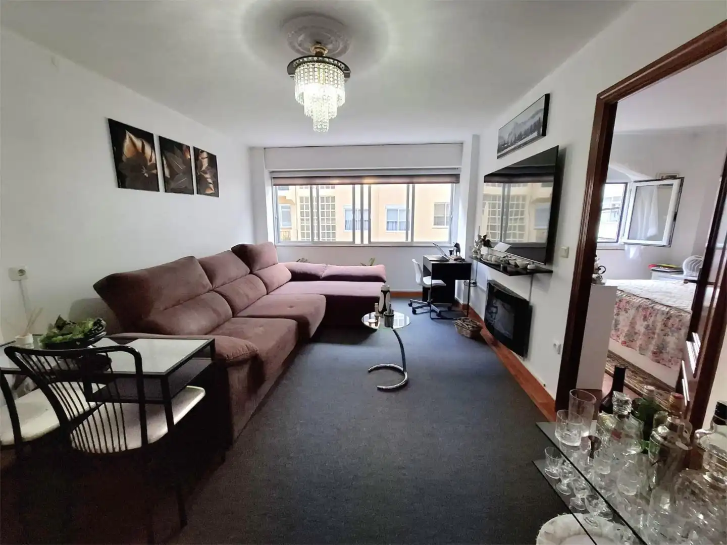 Living room of Flat for sale in Narón