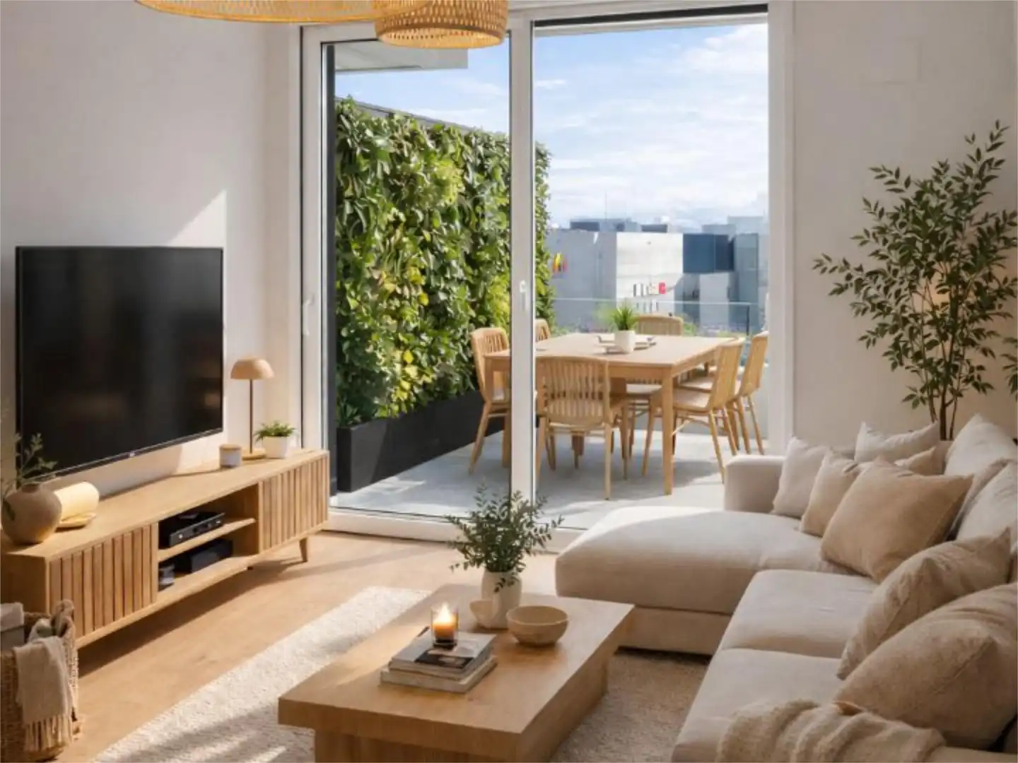Terrasse von Wohnung zum Verkauf in  Madrid Capital mit Klimaanlage, Terrasse und Schwimmbad
