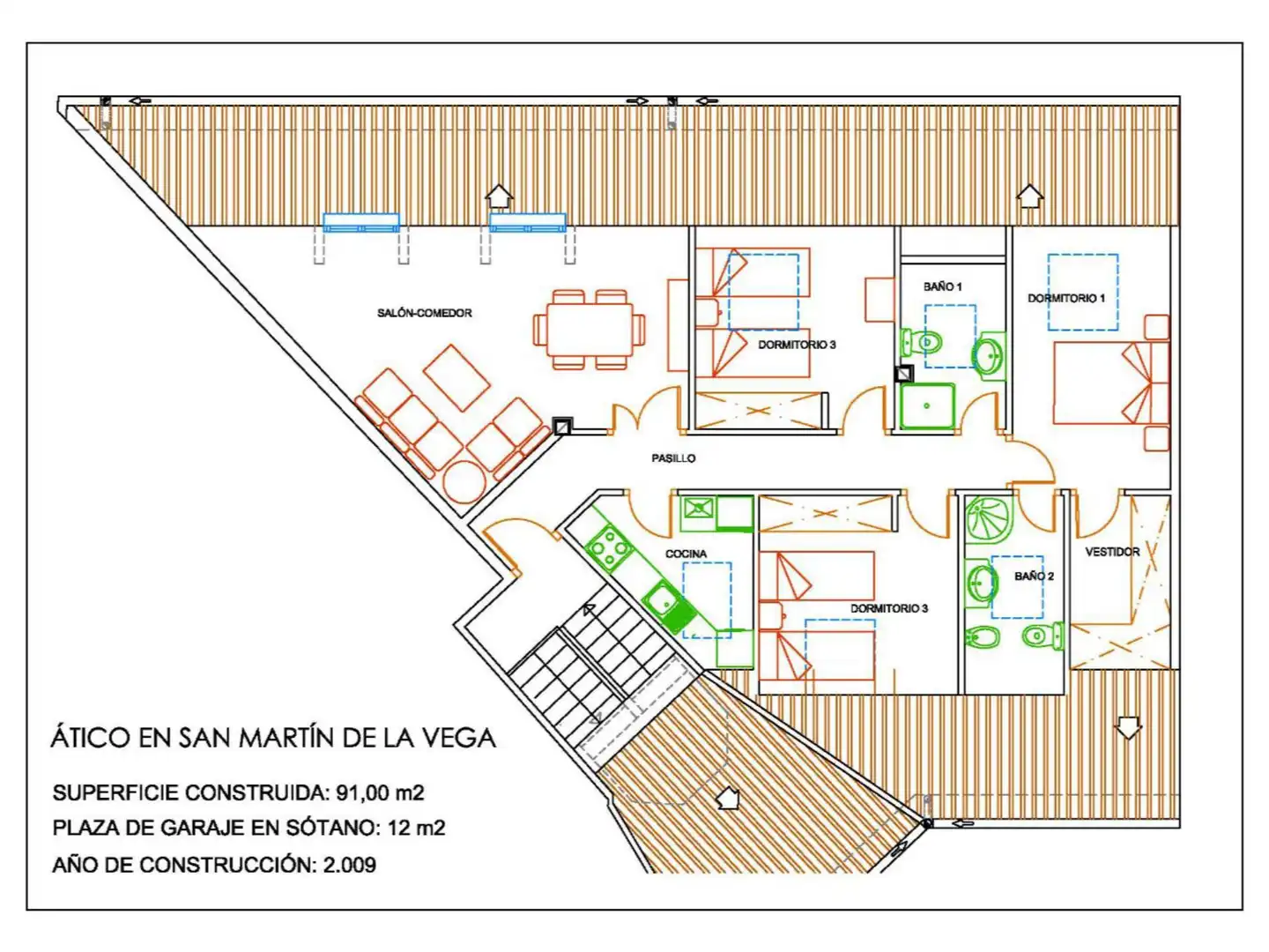 Flat for sale in Calle México, 9, San Martín de la Vega Flat for sale in San Martín de la Vega with Air Conditioner