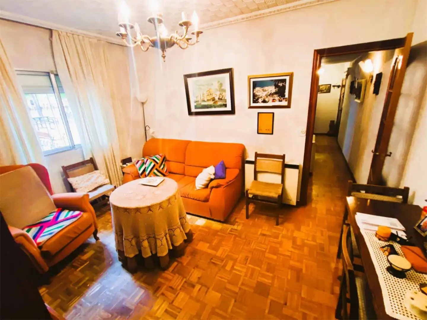 Sala d'estar de Pis en venda en  Madrid Capital amb Calefacció