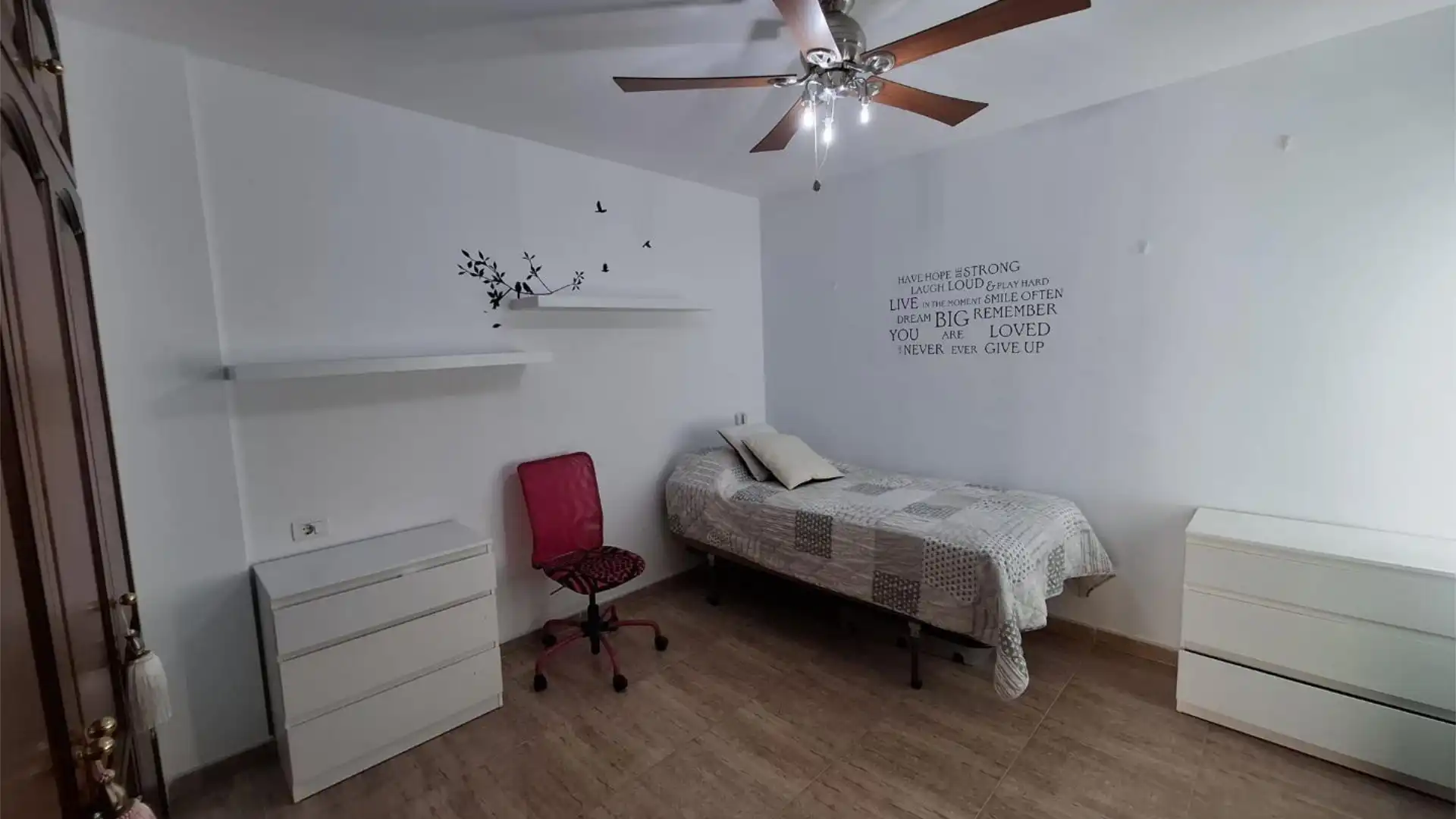 Schlafzimmer von Wohnung zur Miete in San Miguel de Abona mit Klimaanlage, Privatgarten und Terrasse