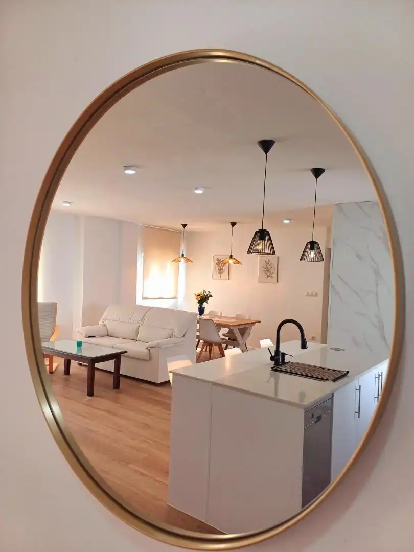 Sala de estar de Piso de alquiler en Ronda con Parquet, Terraza y Piscina