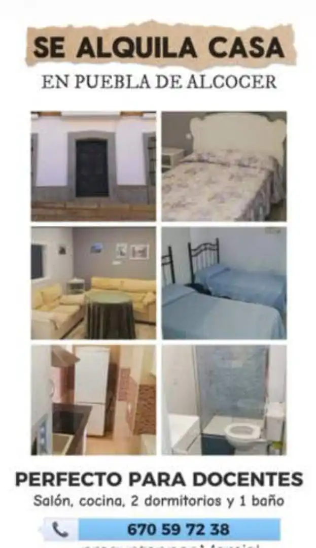 Casa o chalet de alquiler en Puebla de Alcocer Habitación de Casa o chalet de alquiler en Puebla de Alcocer con Amueblado