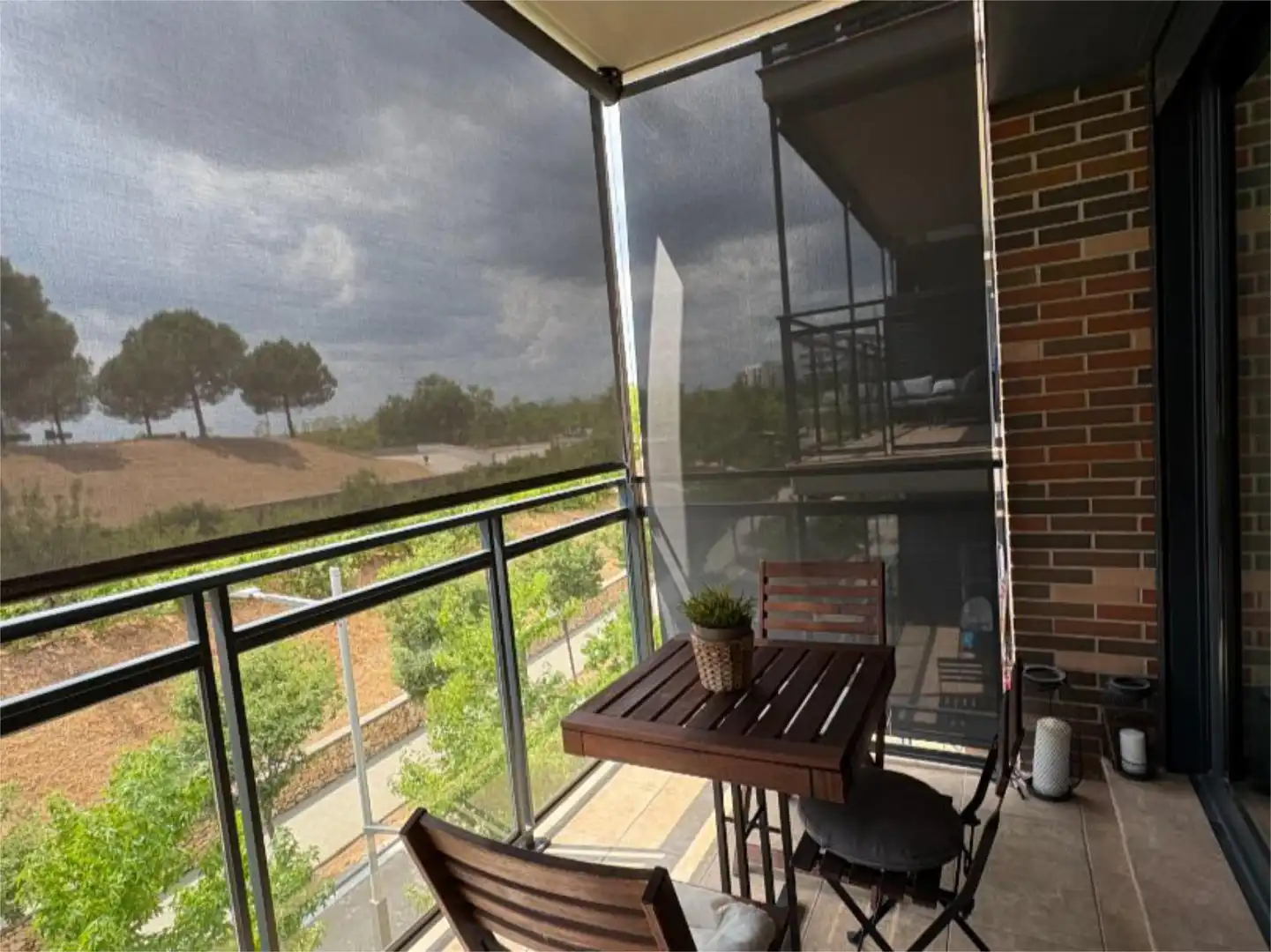 Flat for sale in Carrer del Kurdistan, 76, Can Gambús Balcony of Flat for sale in Sabadell with Air Conditioner, Terrace and Swimming Pool