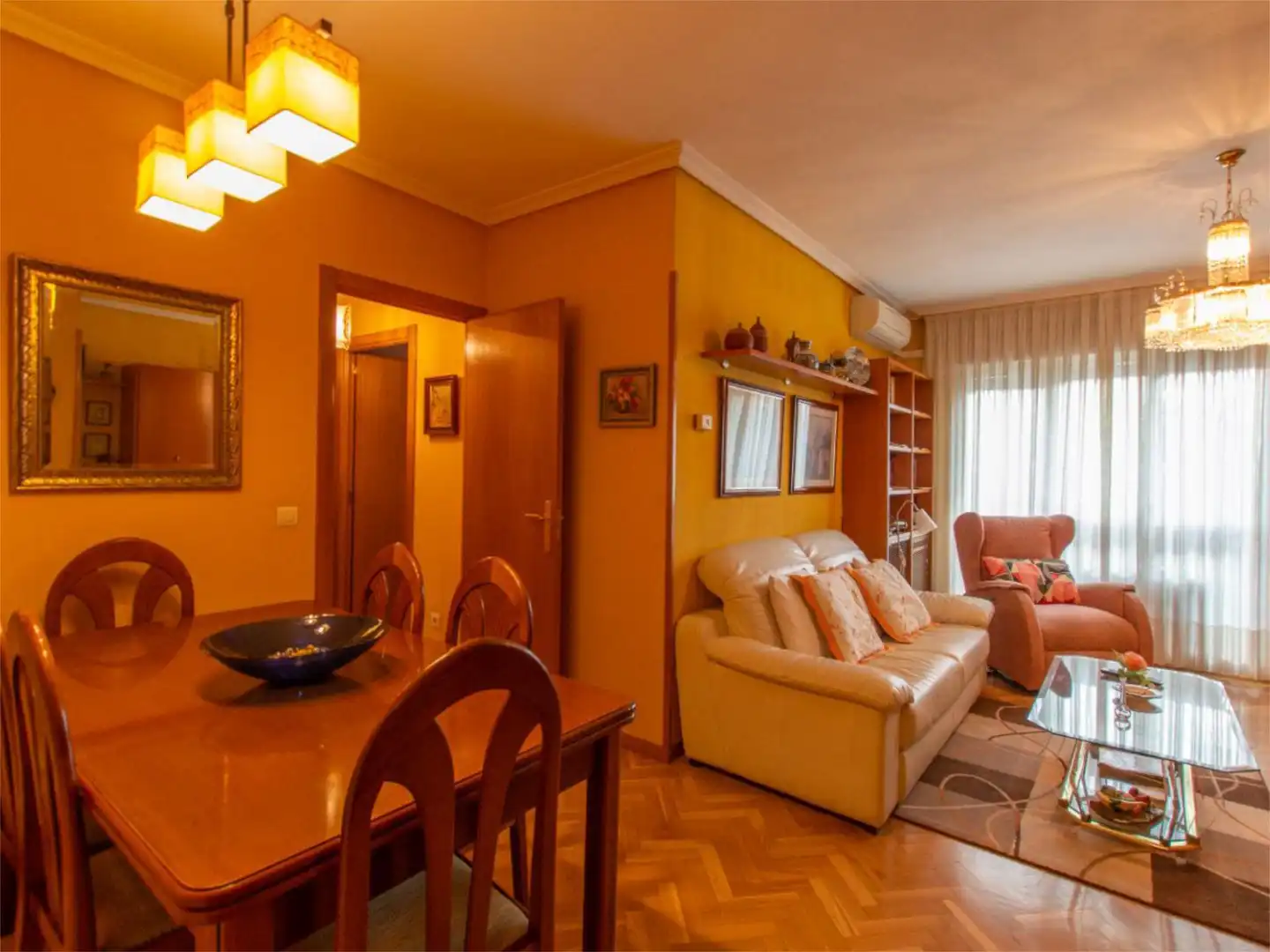 Living room of Flat for sale in Madrid  with Air Conditioner, Heating and Private garden