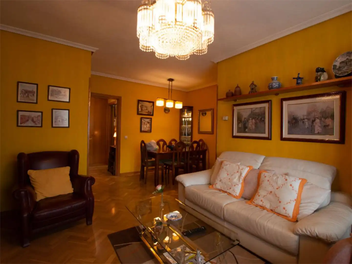 Living room of Flat for sale in Madrid  with Air Conditioner, Heating and Private garden