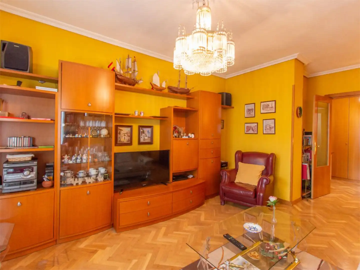Living room of Flat for sale in Madrid  with Air Conditioner, Heating and Private garden