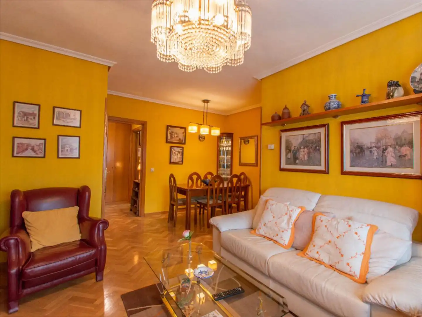Living room of Flat for sale in Madrid  with Air Conditioner, Heating and Private garden