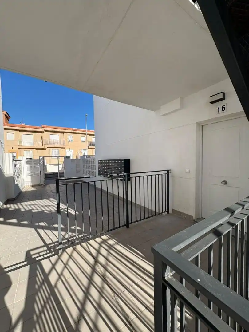 Exterior view of Flat for sale in Balanegra  with Terrace, Storage room and Swimming Pool