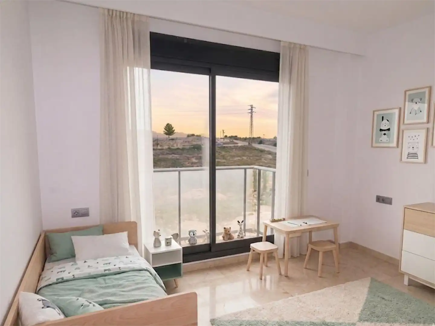 Wohnung zum Verkauf in Avenida Pont Saint Martin, 101, Bétera Schlafzimmer von Wohnung zum Verkauf in Bétera mit Klimaanlage, Terrasse und Schwimmbad