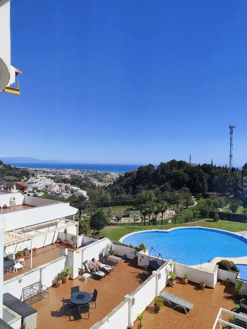 Garden of Flat for sale in Benalmádena  with Air Conditioner, Terrace and Swimming Pool