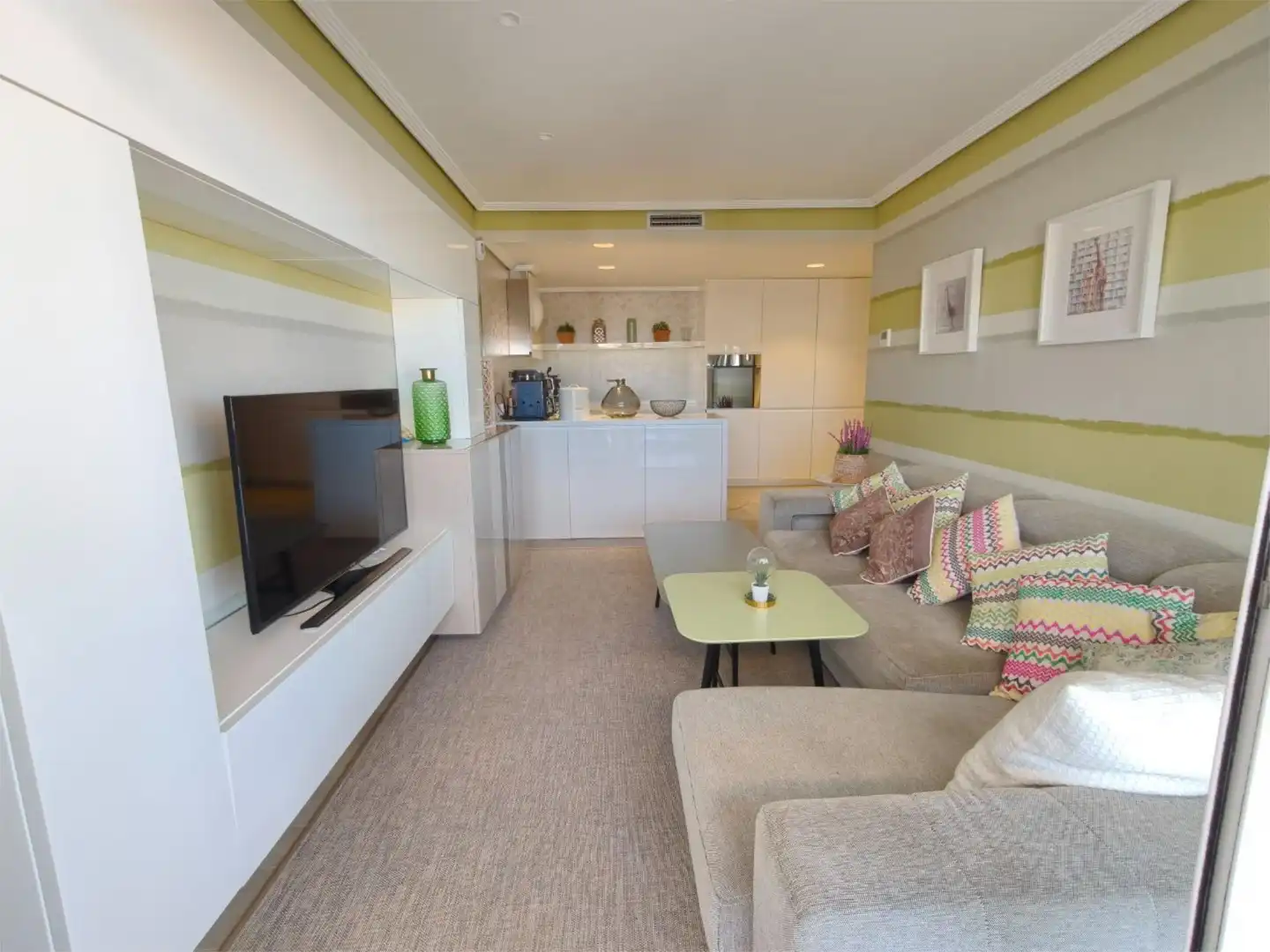 Ático en venta en Carrer D' Alacant, 8, Playa Norte Sala de estar de Ático en venta en Peñíscola / Peníscola con Aire acondicionado, Terraza y Piscina