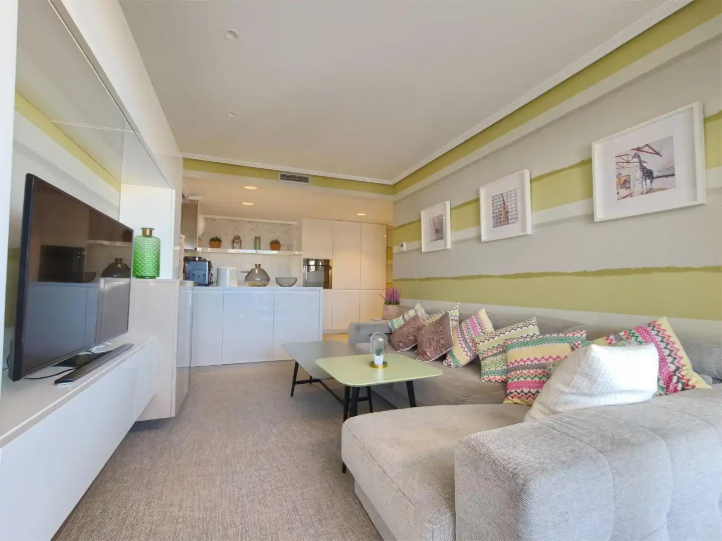 Ático en venta en Carrer D' Alacant, 8, Playa Norte Sala de estar de Ático en venta en Peñíscola / Peníscola con Aire acondicionado, Terraza y Piscina