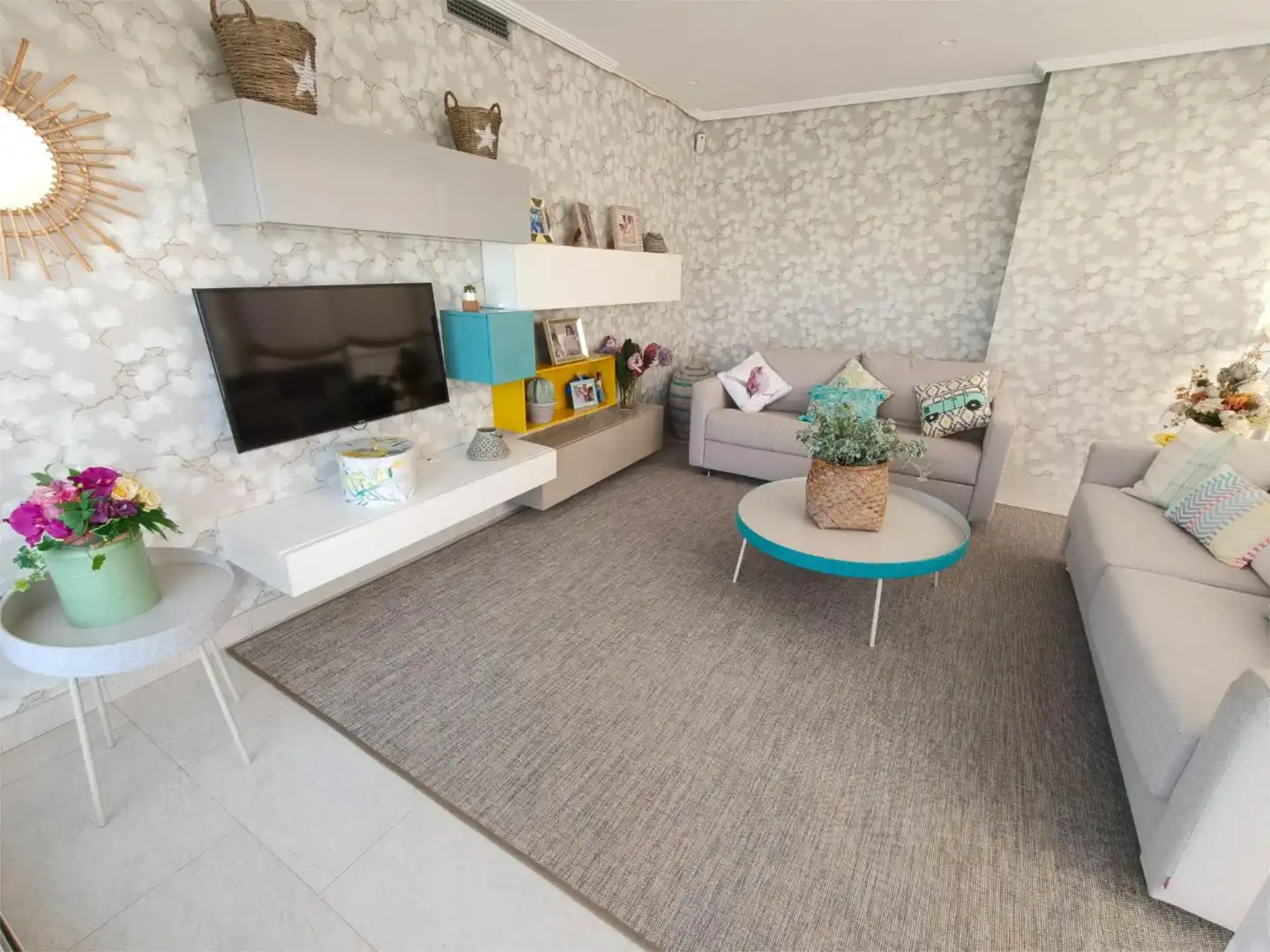 Ático en venta en Carrer D' Alacant, 8, Playa Norte Sala de estar de Ático en venta en Peñíscola / Peníscola con Aire acondicionado, Terraza y Piscina