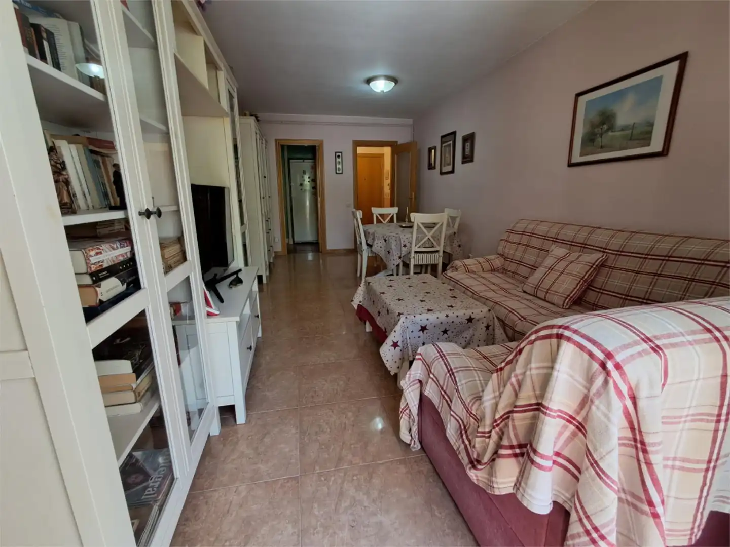 Sala de estar de Piso en venta en Santa Coloma de Cervelló con Calefacción, Jardín privado y Parquet