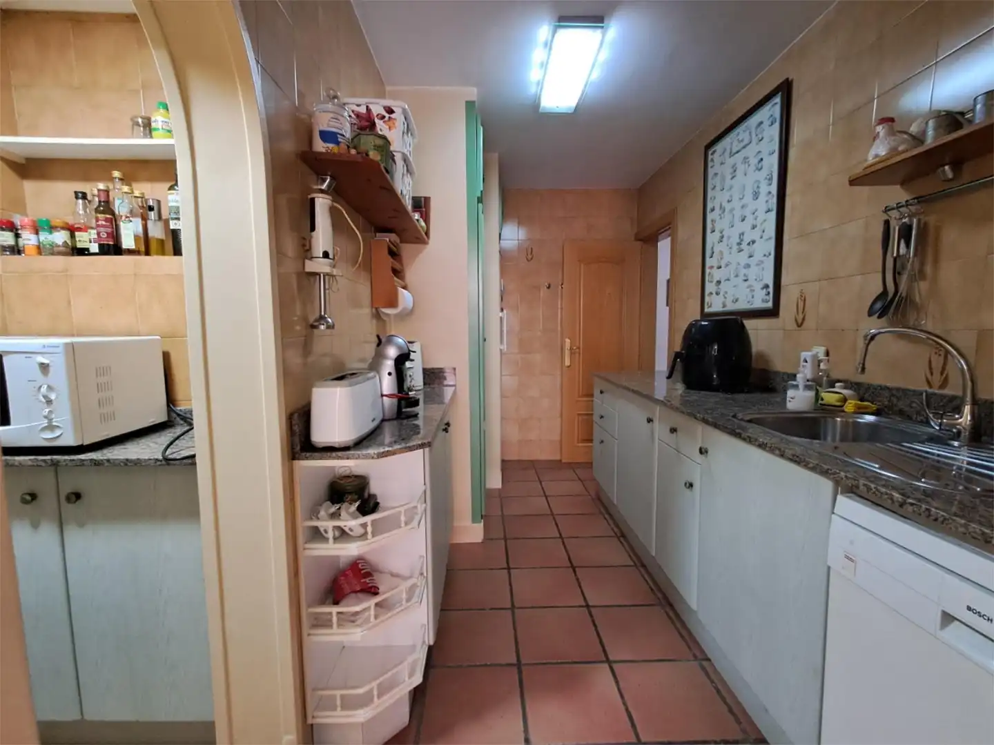 Cocina de Piso en venta en Santa Coloma de Cervelló con Calefacción, Jardín privado y Parquet