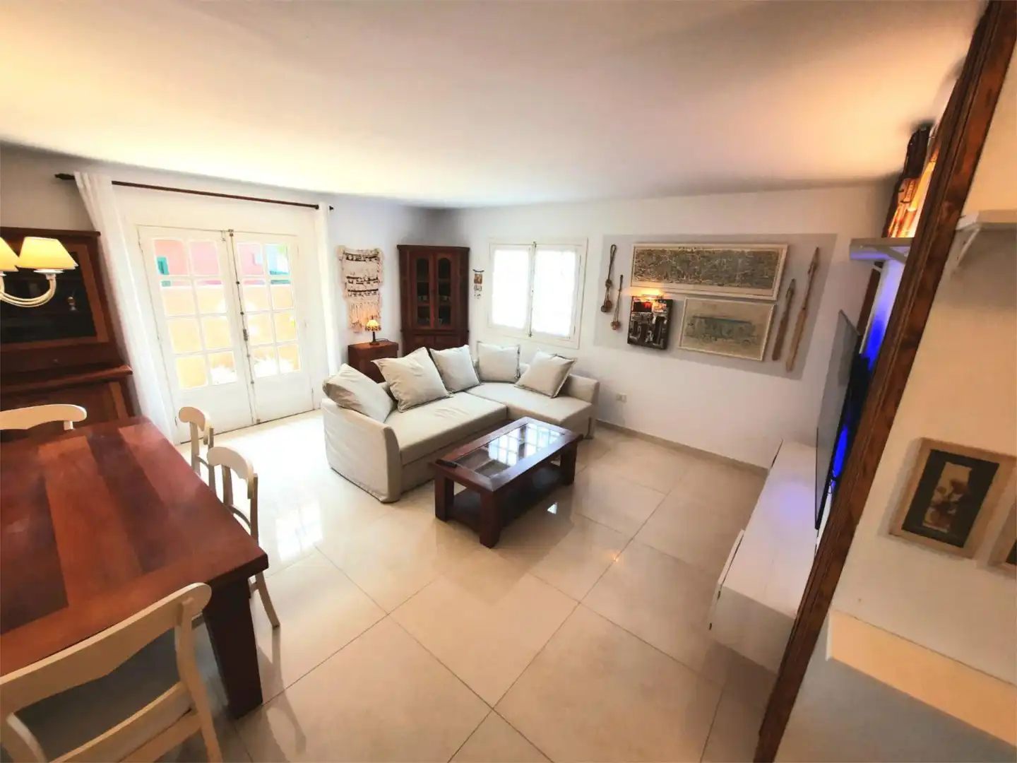 Living room of Flat for rent in El Sauzal  with Terrace, Storage room and Furnished