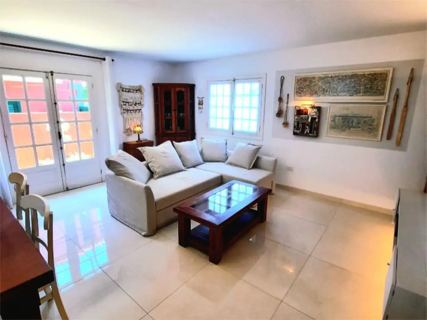 Living room of Flat for rent in El Sauzal  with Terrace, Storage room and Furnished