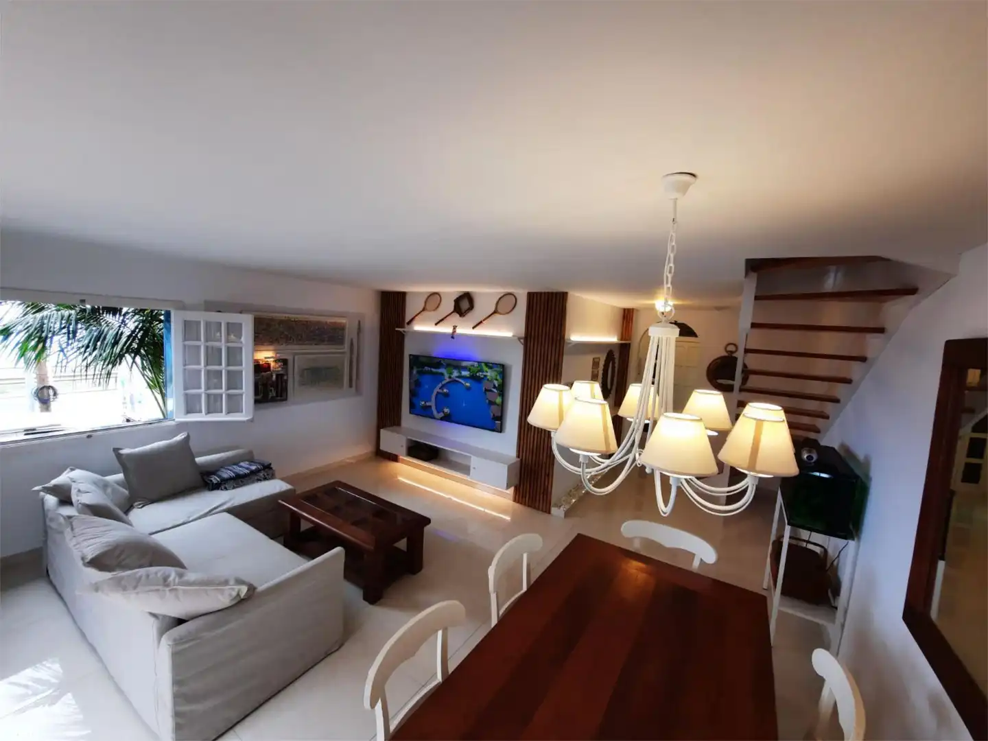 Living room of Flat for rent in El Sauzal  with Terrace, Storage room and Furnished