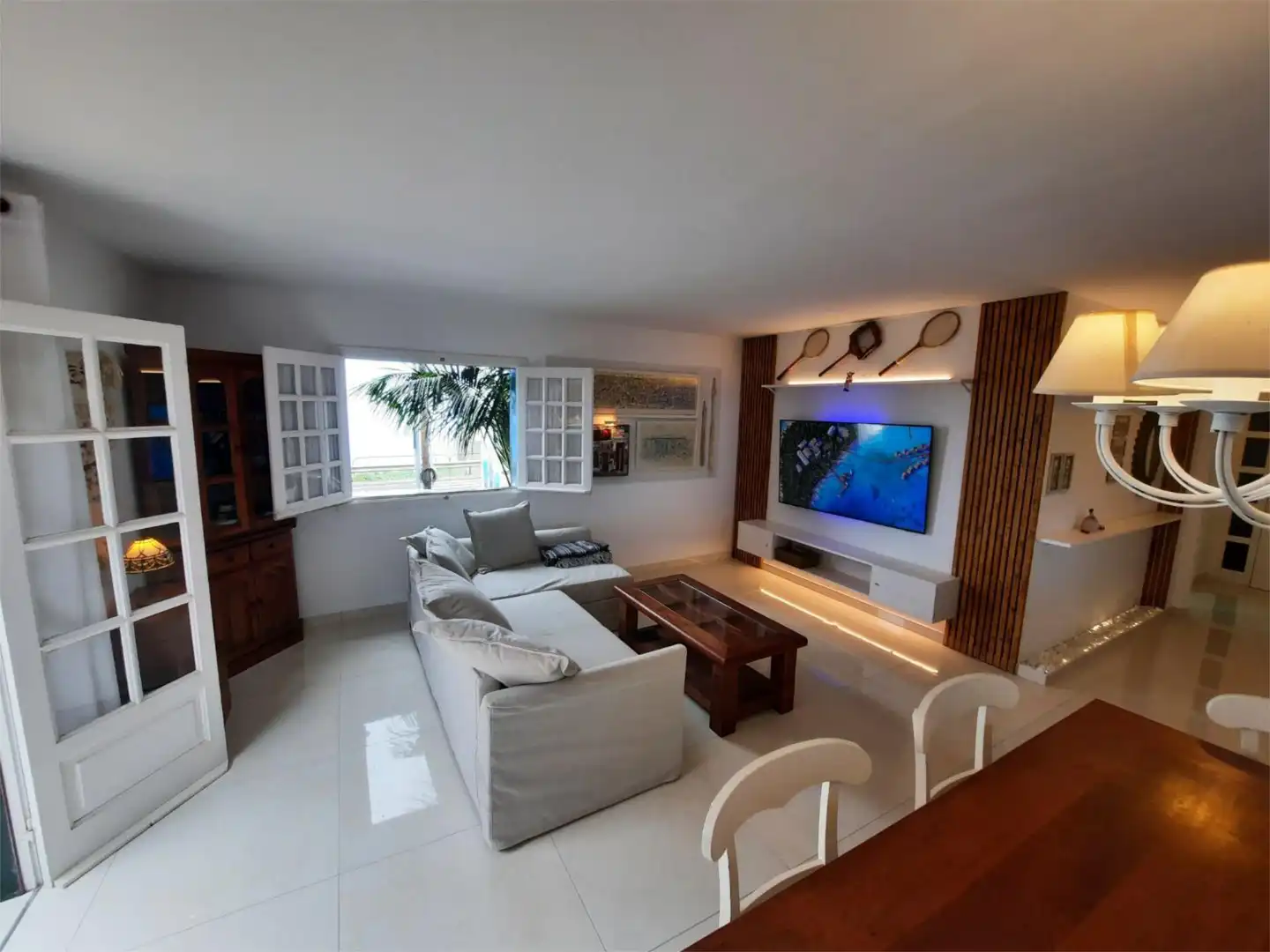 Living room of Flat for rent in El Sauzal  with Terrace, Storage room and Furnished
