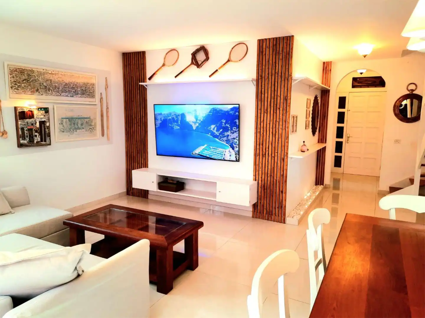 Living room of Flat for rent in El Sauzal  with Terrace, Storage room and Furnished