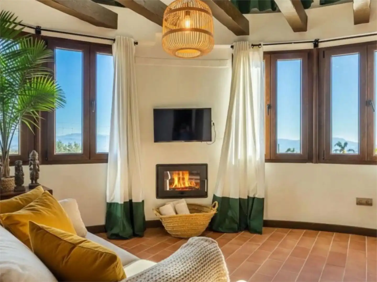 Piso en venta en Encinillas, 1, Arcos de la Frontera Sala de estar de Piso en venta en Arcos de la Frontera con Aire acondicionado, Calefacción y Jardín privado