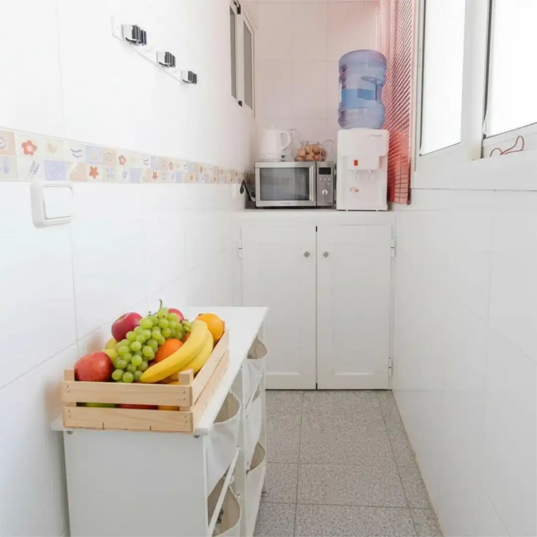 Küche von Dachboden zum Verkauf in Massamagrell mit Klimaanlage und Terrasse