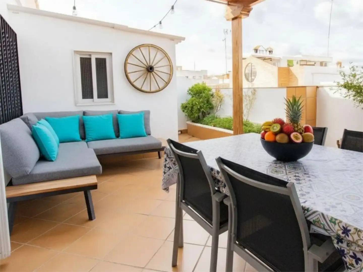 Terrasse von Dachboden zum Verkauf in Massamagrell mit Klimaanlage und Terrasse