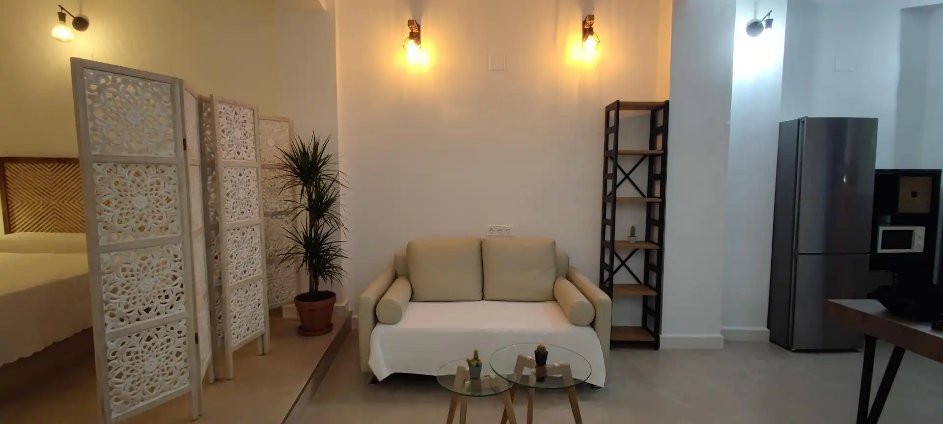 Pis de lloguer a Calle Puerta de la Villa, 18, Centro Sala d'estar de Pis de lloguer en Alhaurín El Grande amb Aire condicionat, Calefacció i Moblat