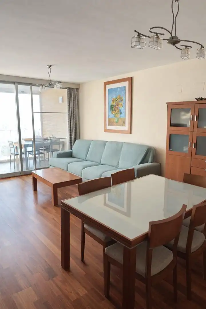 Living room of Flat for sale in  Valencia Capital  with Air Conditioner, Terrace and Swimming Pool