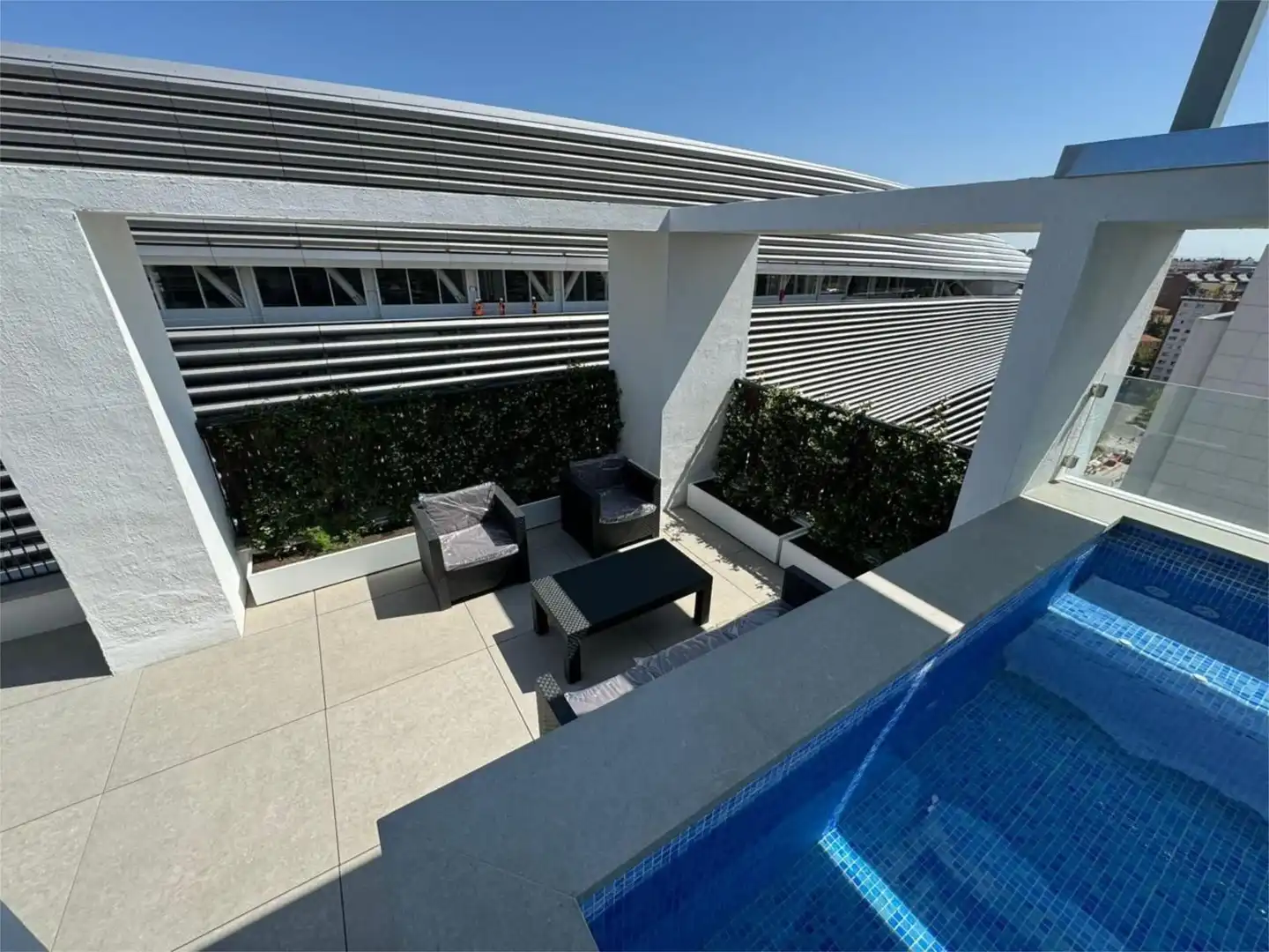 Terrace of Attic for sale in  Madrid Capital  with Air Conditioner, Terrace and Swimming Pool