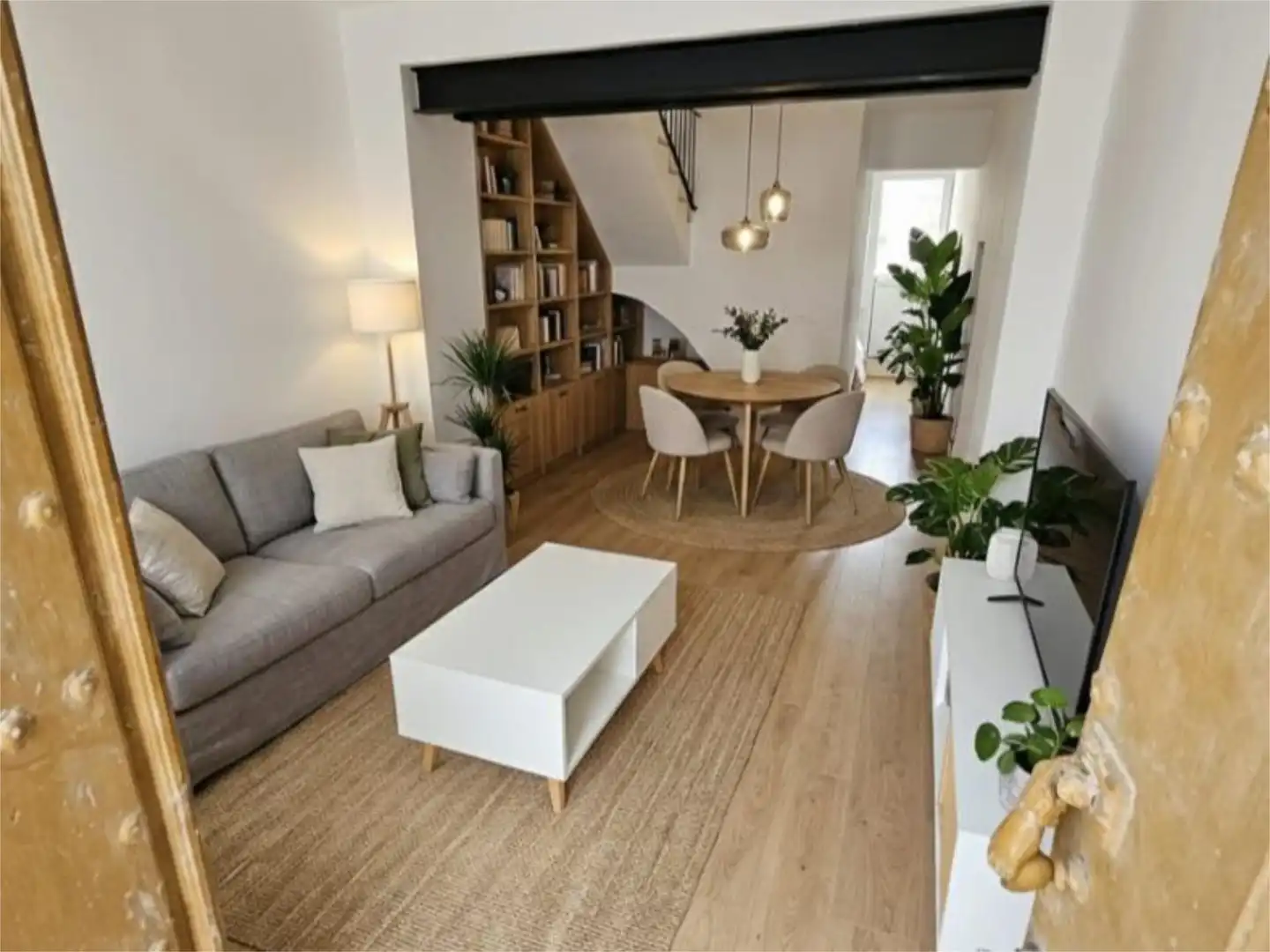 Casa adosada de alquiler en Calle Coin, 22, Alozaina Sala de estar de Casa adosada de alquiler en Alozaina con Amueblado y Balcón