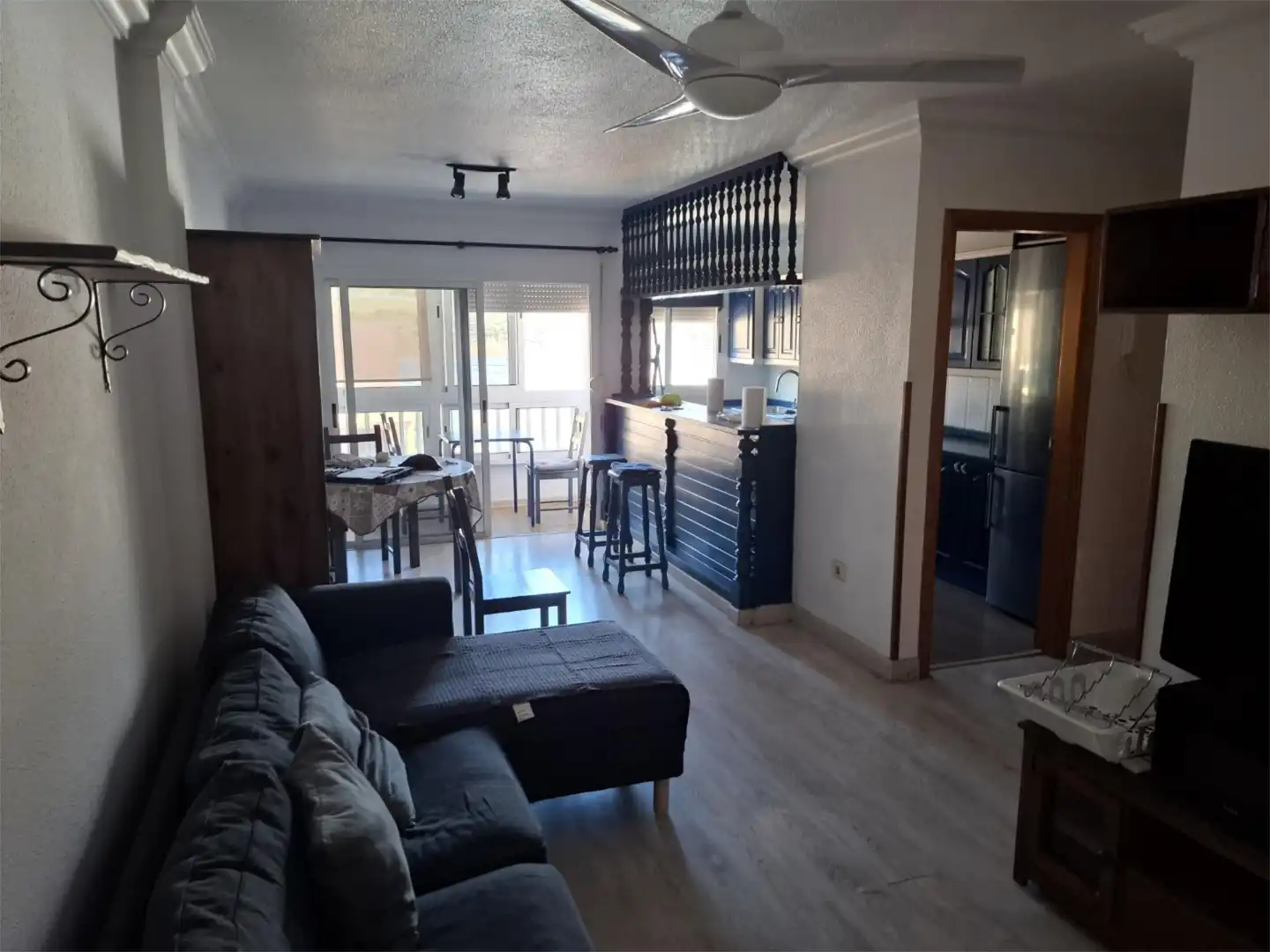 Living room of Flat for rent in Güímar  with Parquet flooring, Terrace and Storage room