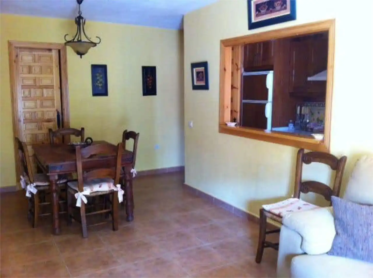 Apartamento de alquiler en Tahivilla Comedor de Apartamento de alquiler en Tarifa con Jardín privado, Terraza y Piscina