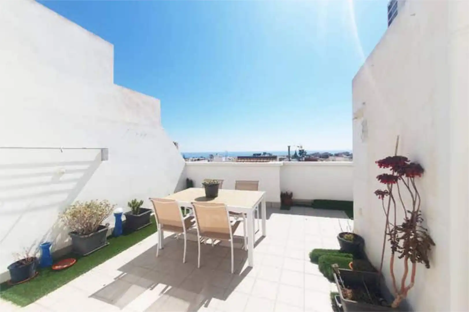Ático en venta en Aguadulce Sur Terraza de Ático en venta en Roquetas de Mar con Calefacción, Terraza y Amueblado